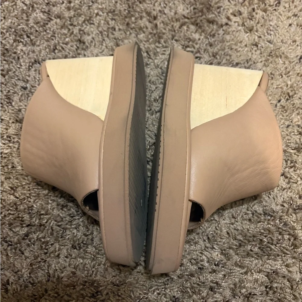 Paloma Barcelo Cream nude Leather Mules size 37 - Picture 5 of 7